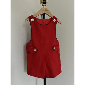 Vintage 80s/90s Goodlad Traditional Red/Navy "Jon Jon" Shortall, Made in USA